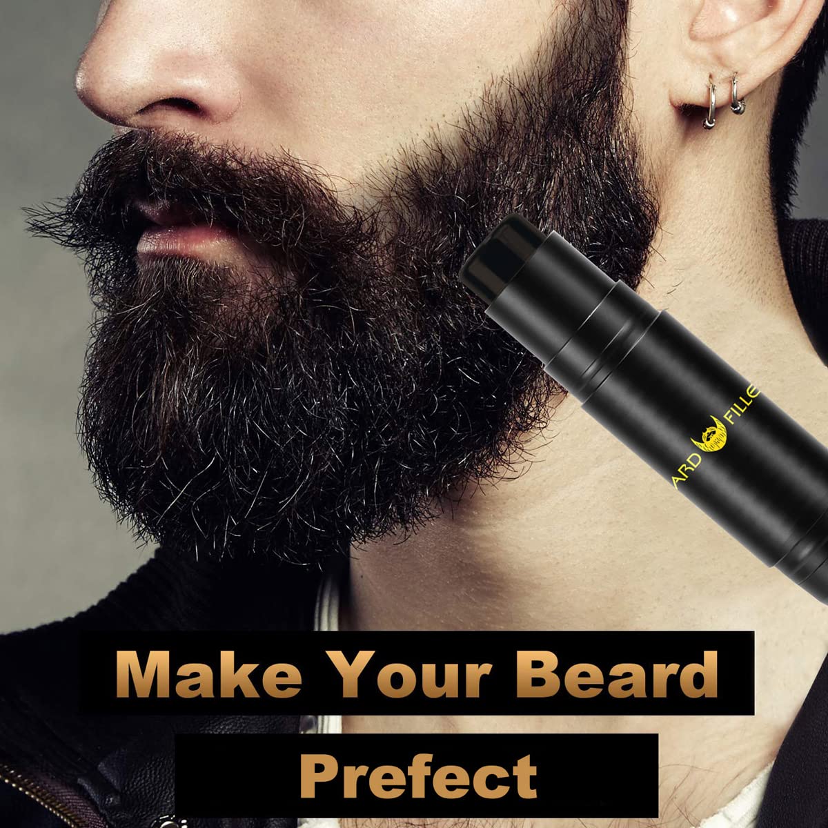 MAYCREATE Beard Pencil Filler for Men Dual Tip 2 in 1 Beard Pencil with Brush for Beard Styling, Sweat Proof Beard Pencil Filler Mustache Kit for Men Beard, Mustache, Eyebrows (black) MAYCREATE Beard Pencil Filler for Men Dual Tip 2 in 1 Beard Pencil with Brush for Beard Styling, Sweat Proof Beard Pencil Filler Mustache Kit for Men Beard, Mustache, Eyebrows (black)